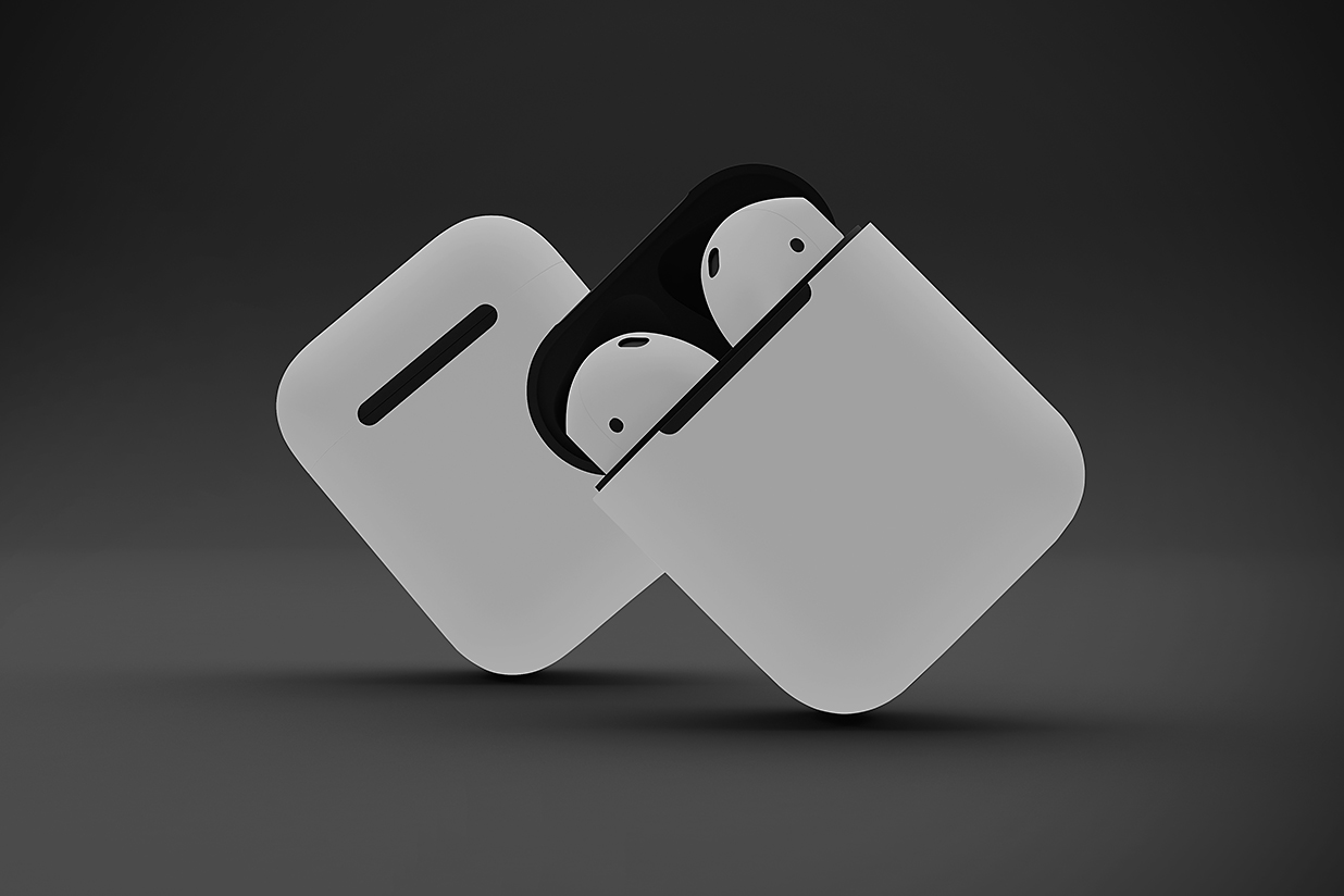 AirPods苹果耳机样机mockup5组插图4