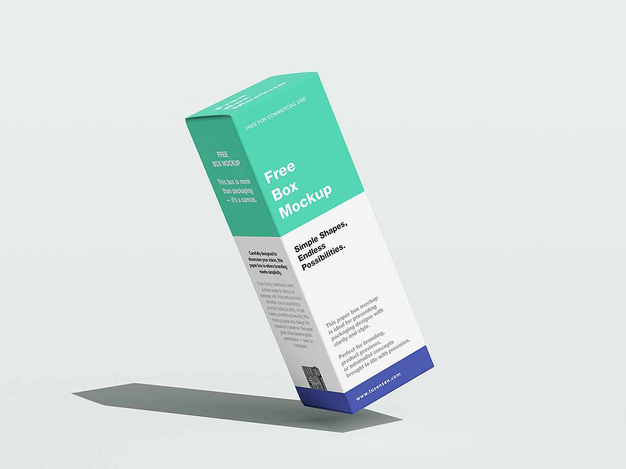 高质感护肤品纸盒包装盒样机mockup5组插图4