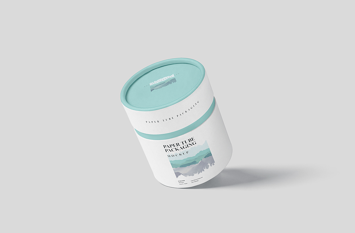 精致的小纸筒杯包装样机mockup5组插图4