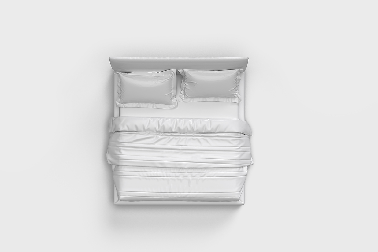 床品四件套床单枕套被子样机mockup6组插图5