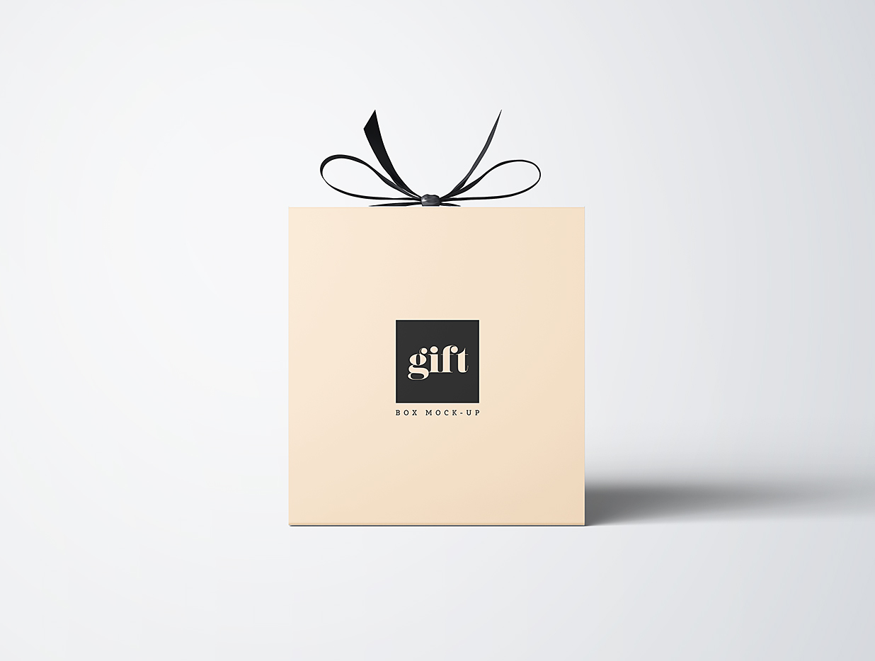 高质感节日礼品盒礼物盒礼盒包装样机mockup7组插图5