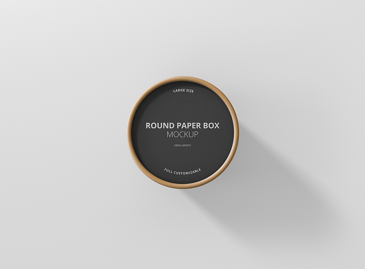 圆形牛皮纸纸筒杯包装盒样机mockup8组插图7