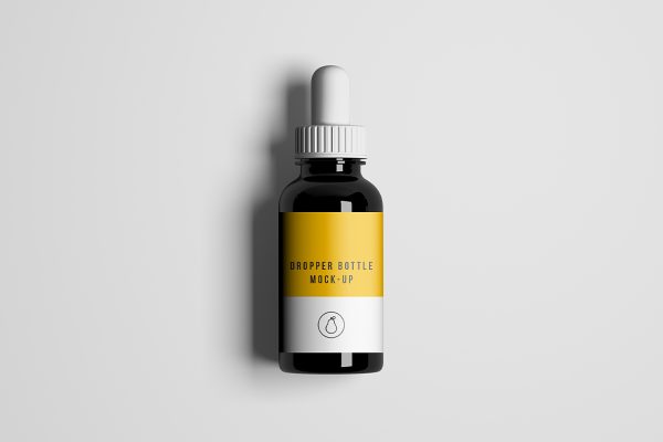护肤品滴管瓶精华液精油瓶样机mockup
