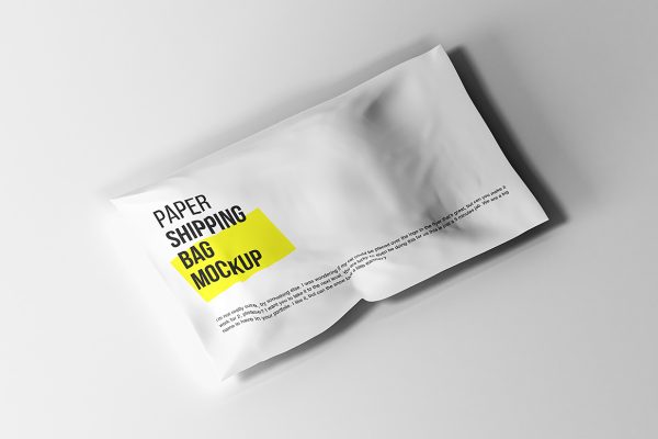 纸质快递袋包装样机mockup