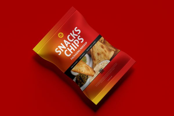 小袋零食包装样机mockup