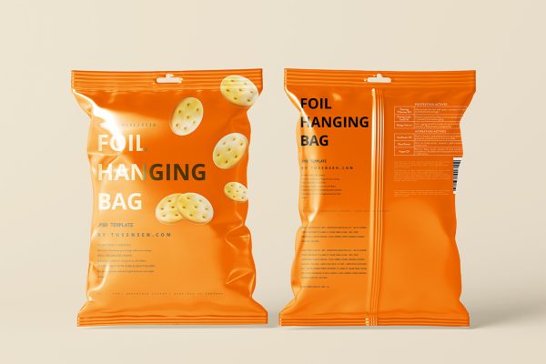 高质感小袋零食包装样机mockup10组