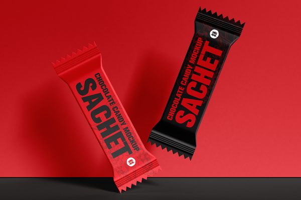 小袋零食包装样机mockup