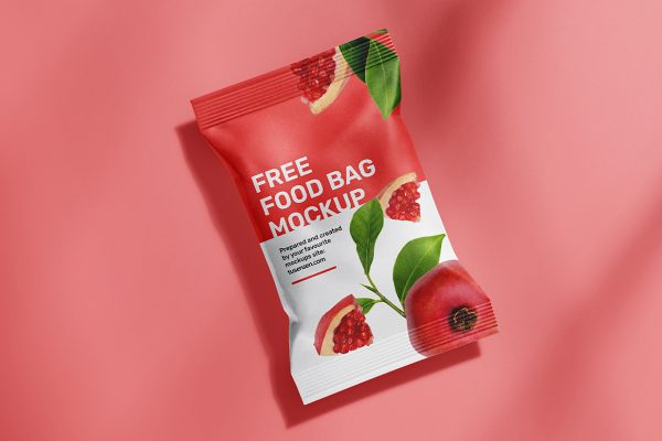 高质感小袋零食包装袋样机mockup4组