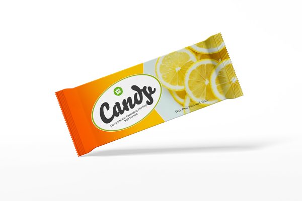 简约小袋零食包装样机mockup