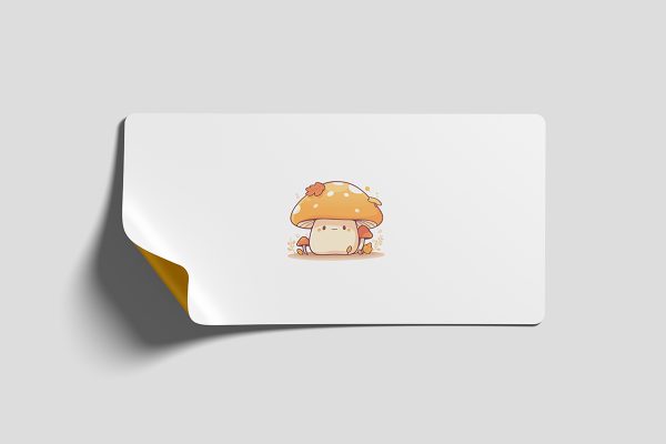 矩形可撕贴纸样机mockup3组