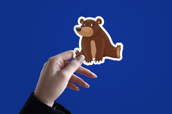 手持贴纸样机mockup