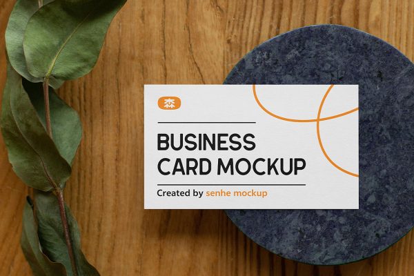 带场景的名片样机mockup