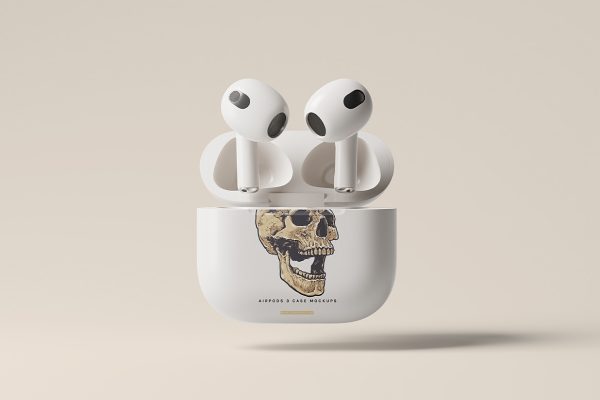 高质感AirPods第三代苹果耳机样机mockup6组