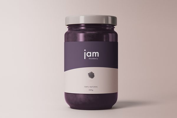 食品罐果酱罐玻璃罐样机mockup