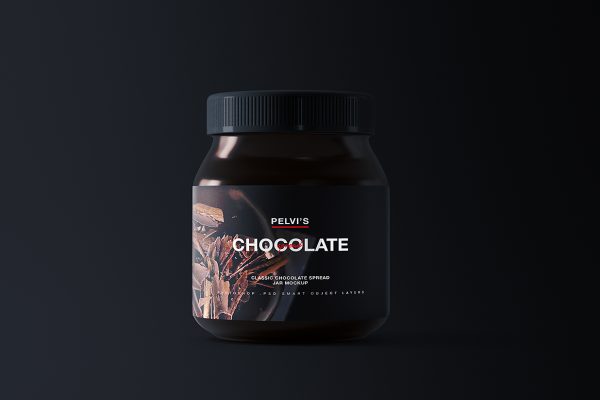 巧克力食品罐样机mockup