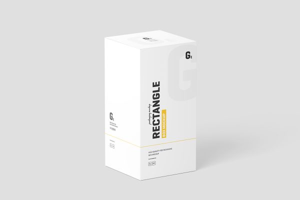 高质感长方形纸盒包装盒样机mockup8组