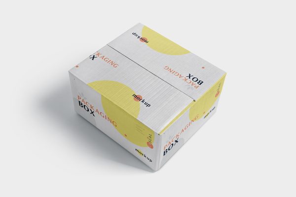 纸盒快递盒包装盒样机mockup5组