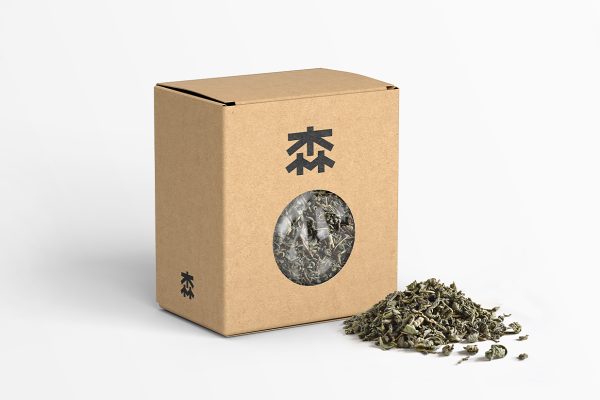 牛皮纸开窗茶叶盒纸盒包装盒样机mockup