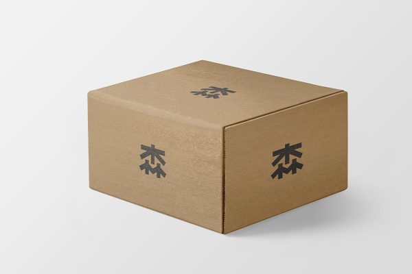 牛皮纸天地盖纸盒包装盒样机mockup