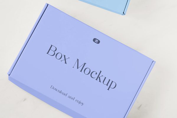 飞机盒纸盒包装盒样机mockup