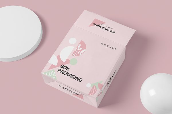 纸盒包装盒样机mockup4组