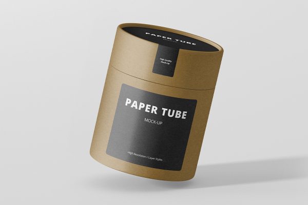 咖啡豆纸筒杯包装样机mockup7组