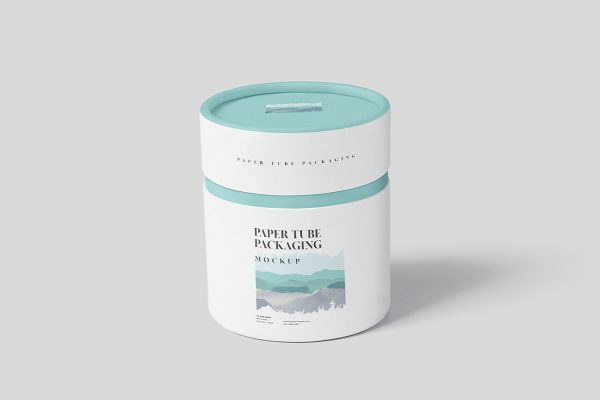 精致的小纸筒杯包装样机mockup5组