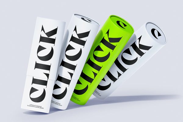 纸筒纸管包装样机mockup