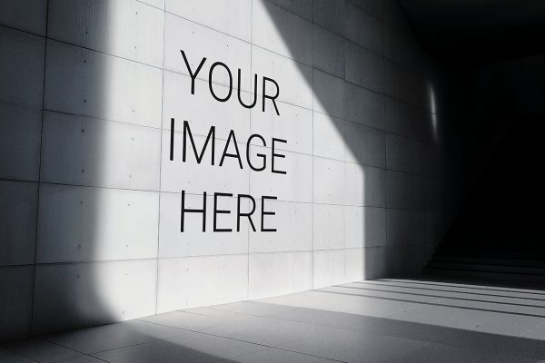 极简室内建筑空间墙面样机mockup6组