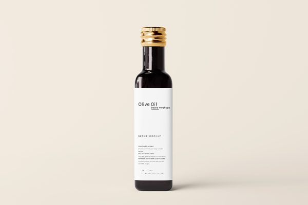 高质感橄榄油瓶食用油瓶包装样机mockup7组