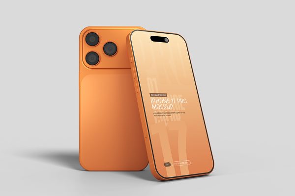 高质感iPhone 17 Pro苹果手机样机mockup2组