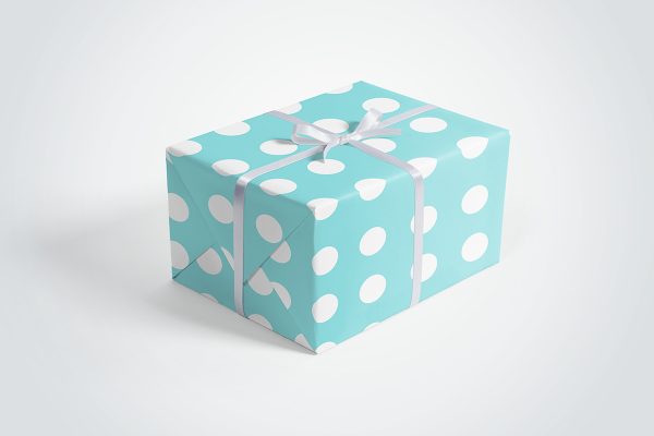 不同绳结的节日礼品盒礼物盒礼盒包装样机mockup