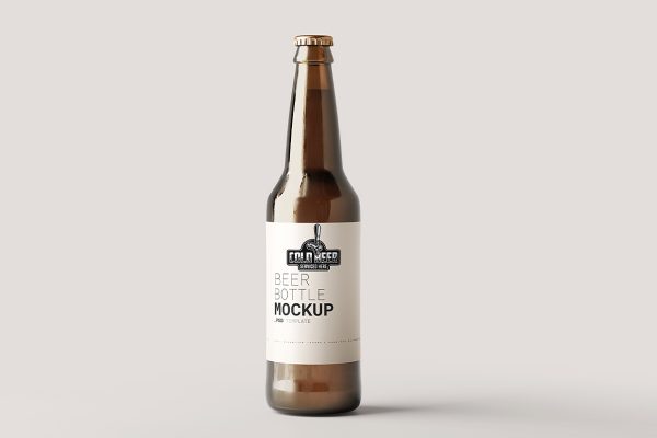 高质感啤酒瓶包装样机mockup5组