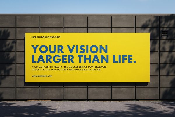 户外广告牌样机mockup2组