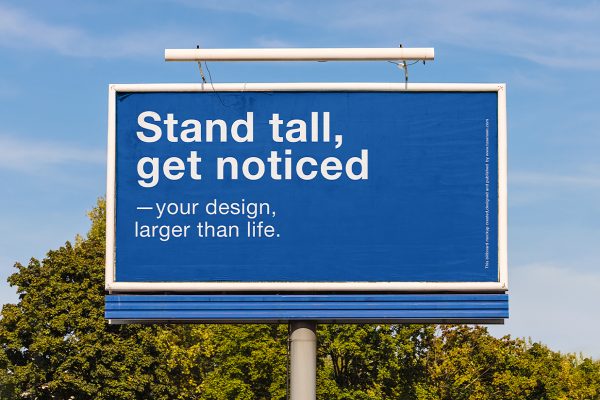 户外广告牌样机mockup