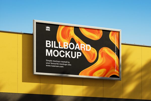 户外广告牌样机mockup2组