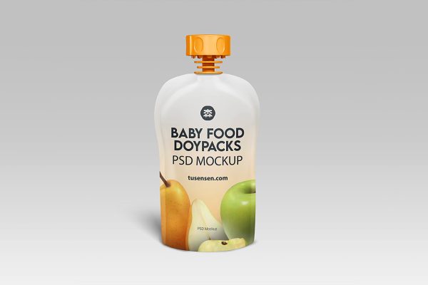 高质感吸嘴袋自立袋包装样机mockup3组