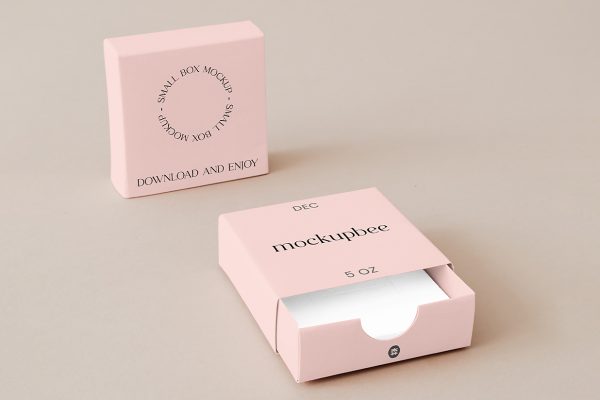 带餐巾纸的抽拉盒包装盒纸盒样机mockup