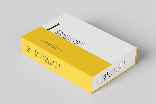 精美的包装盒礼品盒纸盒样机mockup6组