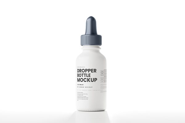 高质感滴管瓶精华精油瓶样机mockup5组