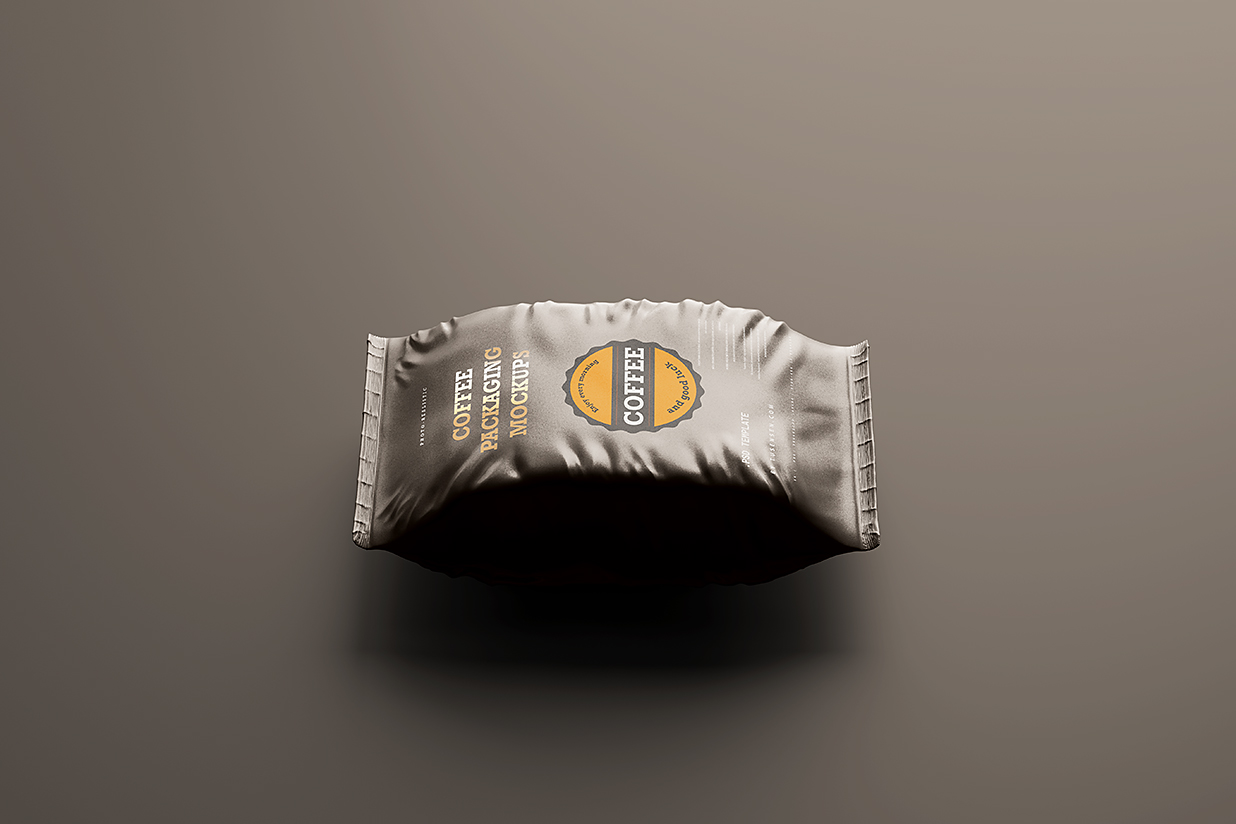 食品包装袋咖啡袋样机mockup5组插图3