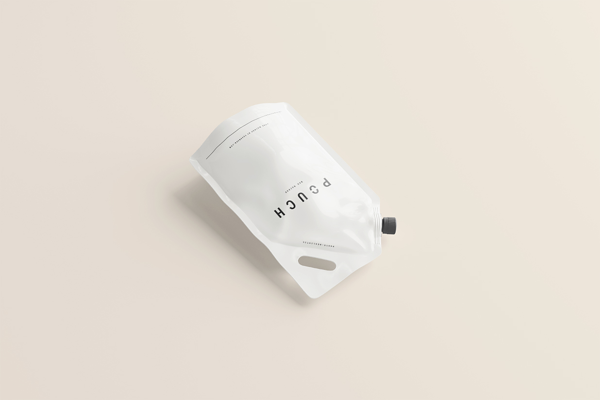 斜口吸嘴袋自立袋包装样机 mockup5 组插图3
