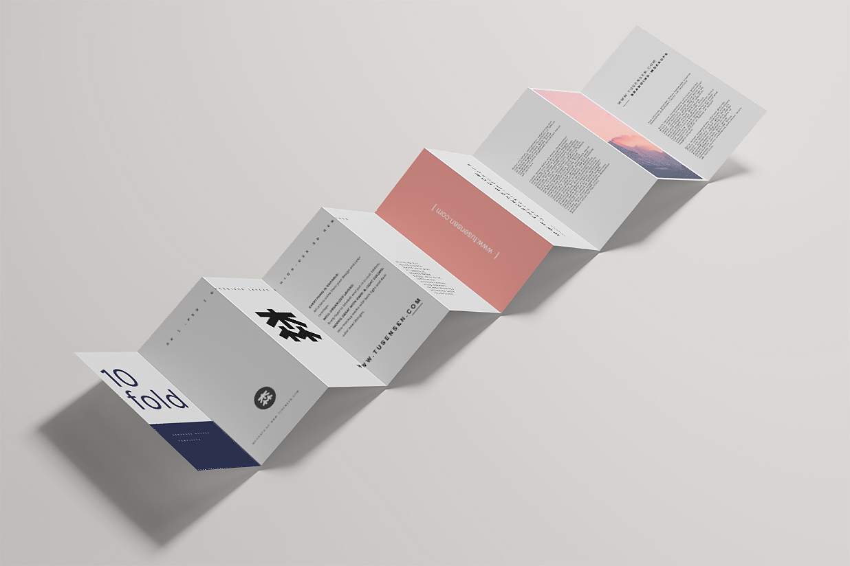 竖版折页十折页样机mockup8组插图4