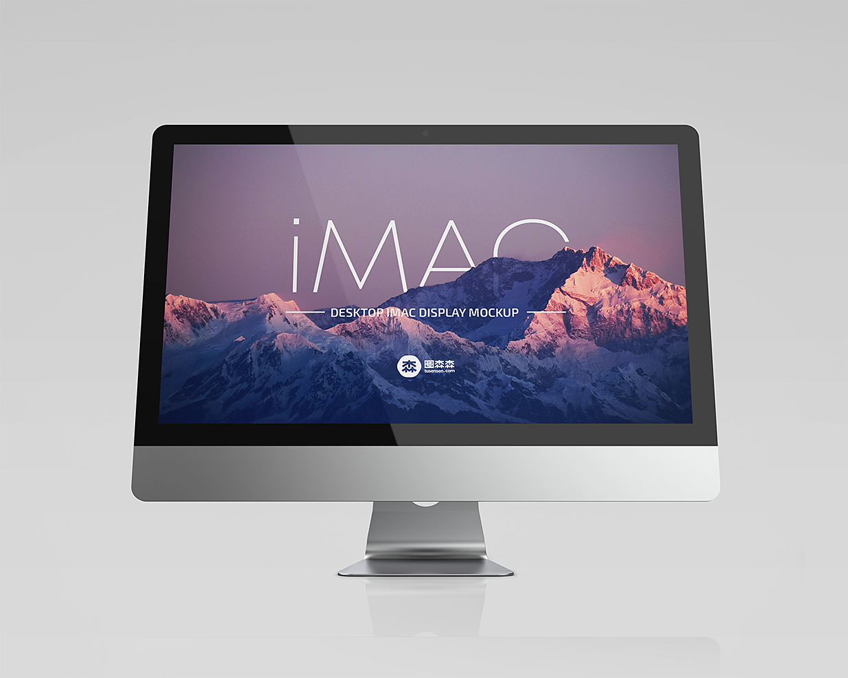 不同角度的iMac样机mockup2组插图