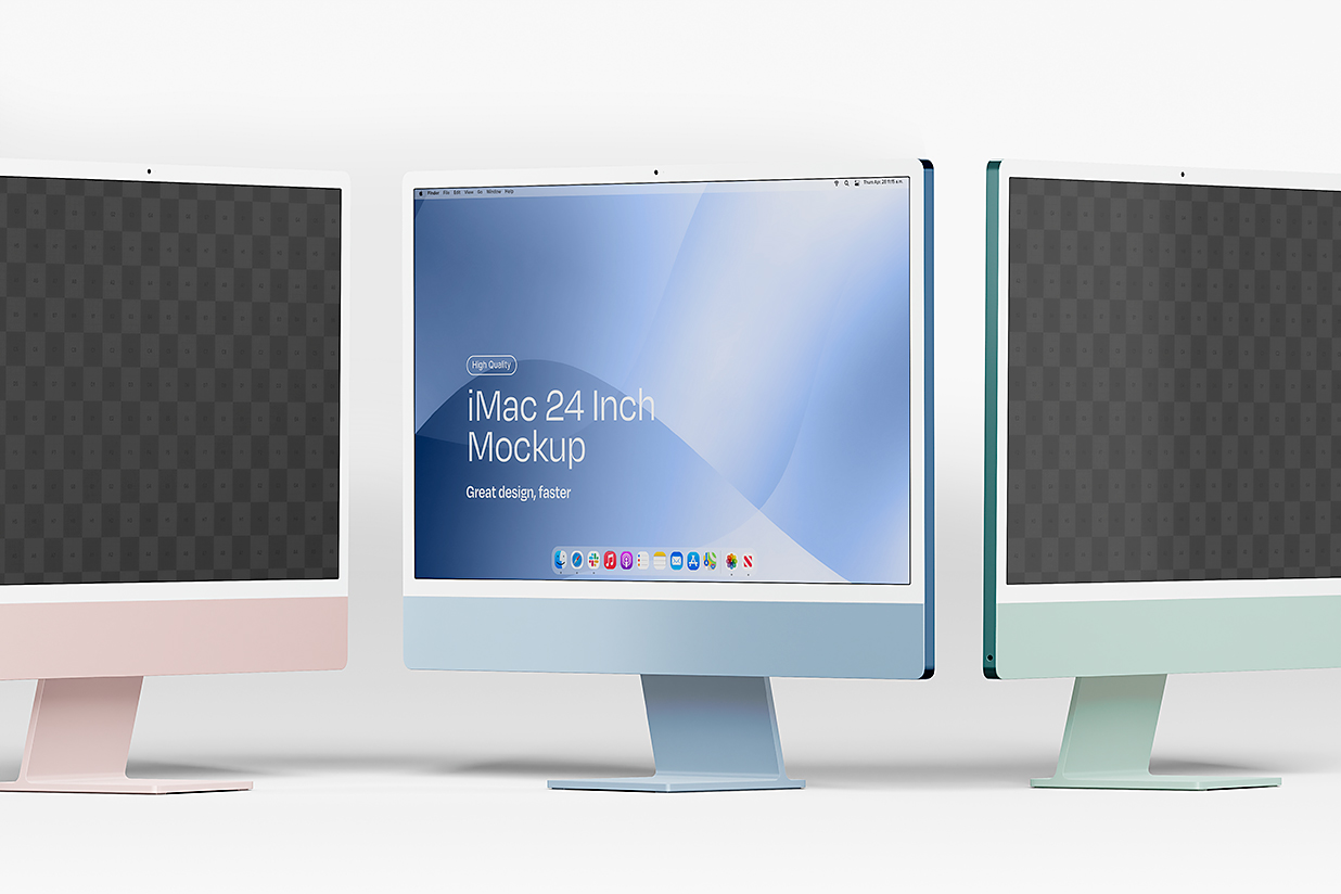 iMac24寸样机mockup插图