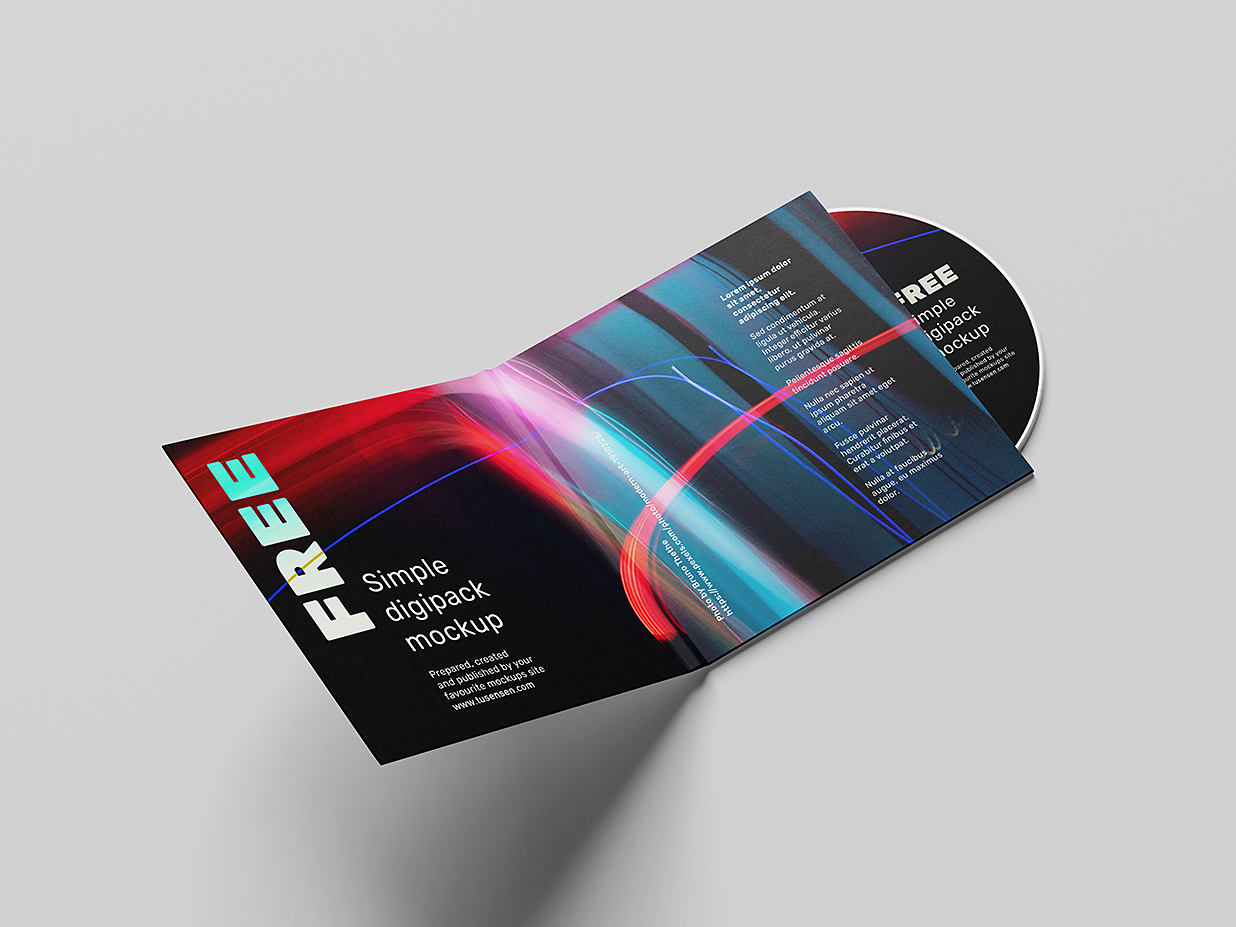 精致的CD光盘样机mockup5组插图