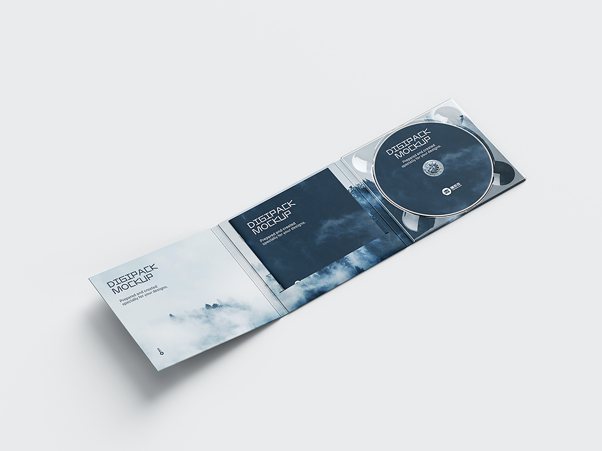 CD光盘样机mockup5组插图