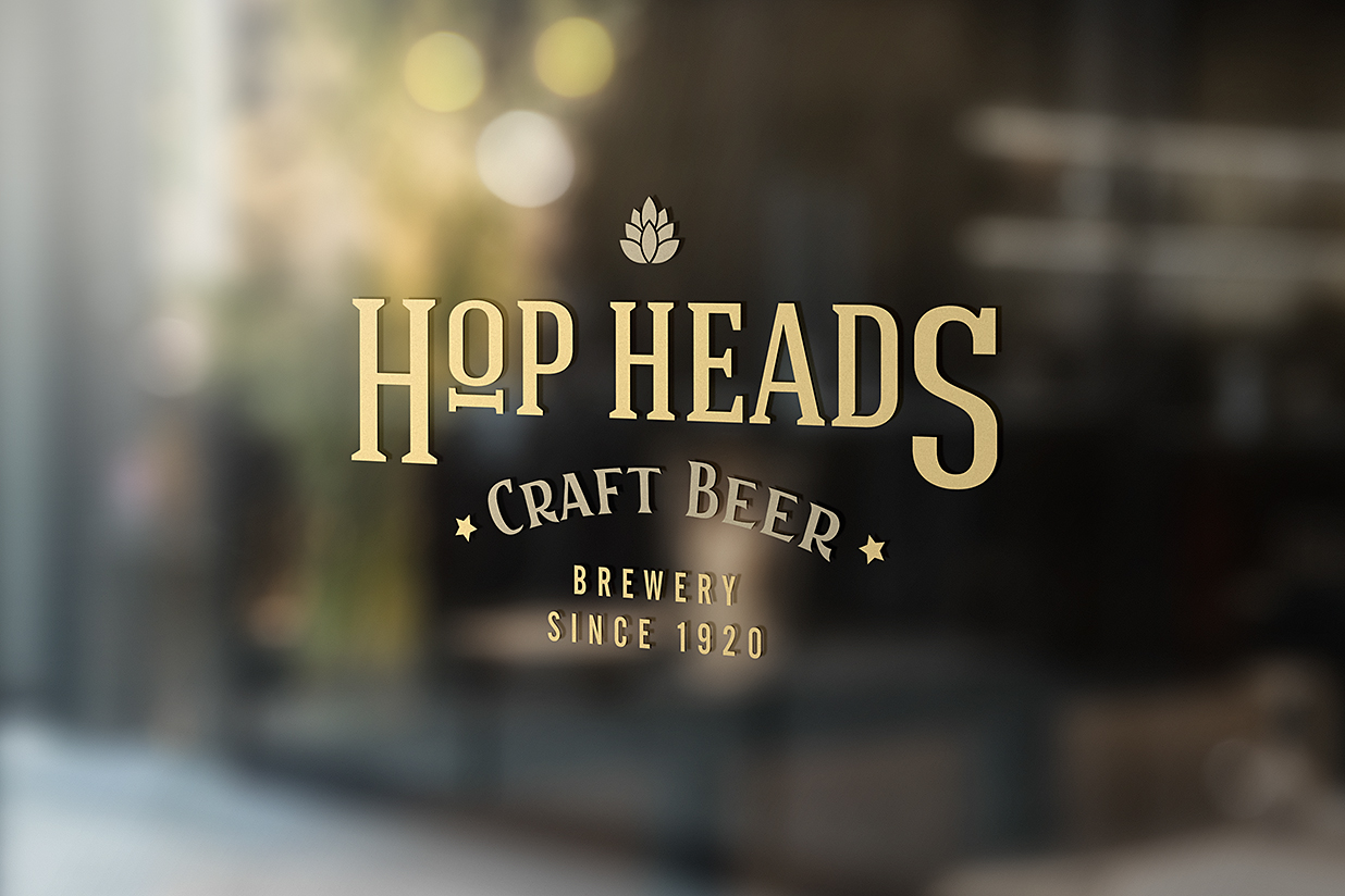 店面橱窗玻璃贴LOGO贴样机mockup插图