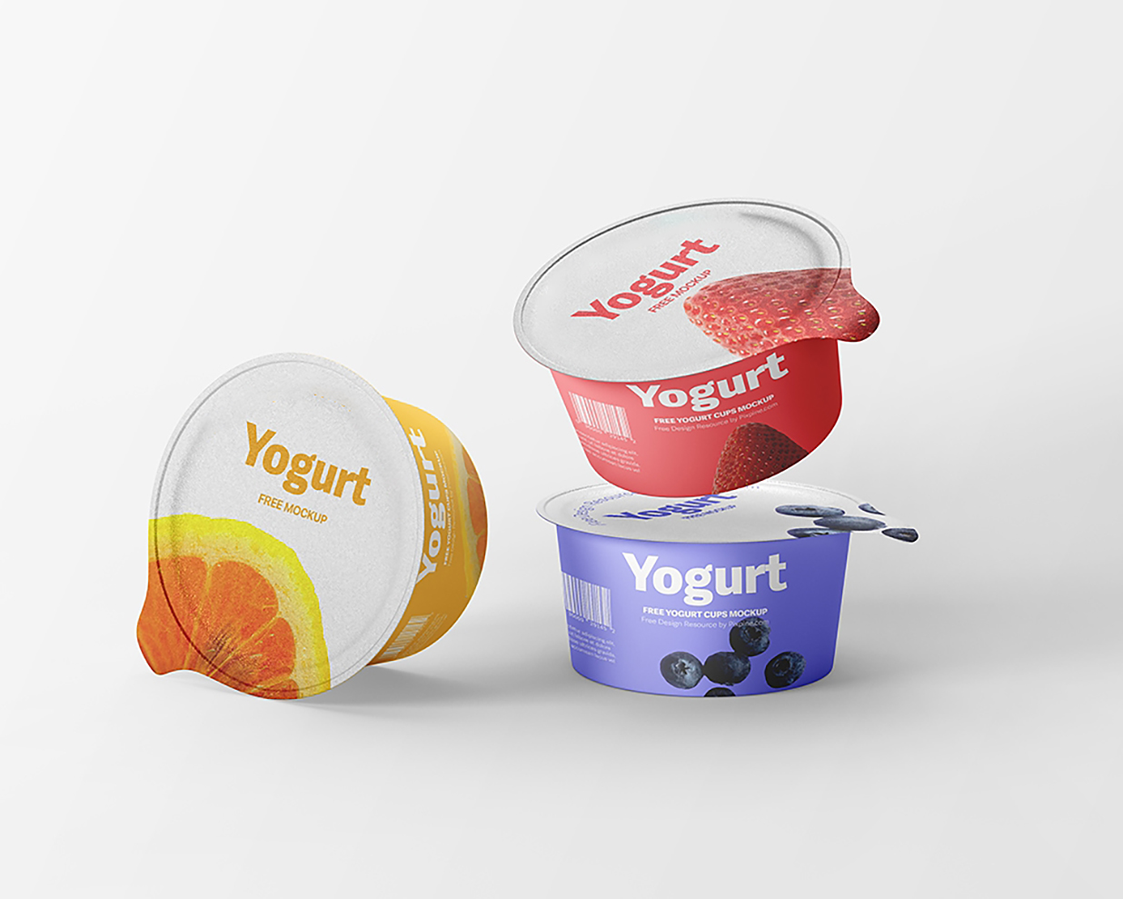 酸奶杯包装样机mockup插图