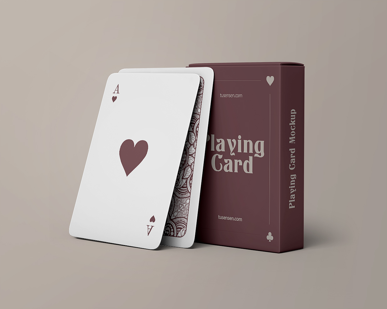 带包装盒的扑克牌样机 mockup2 组插图